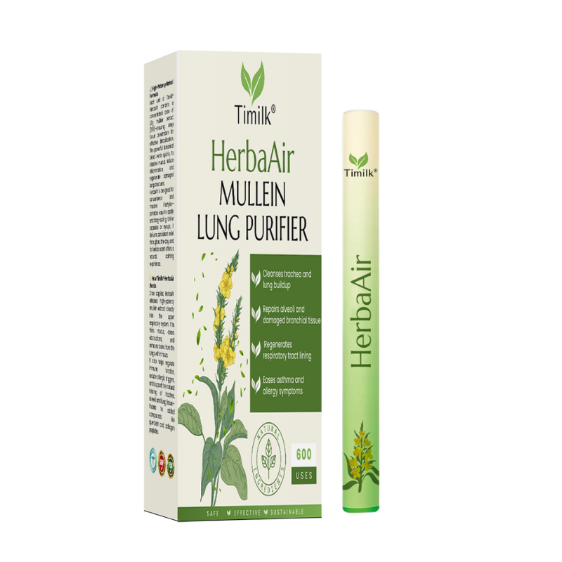 Timilk® HerbaAir Mullein Lung Purifier💨FDA-Approved Lung Support in 15 Minutes