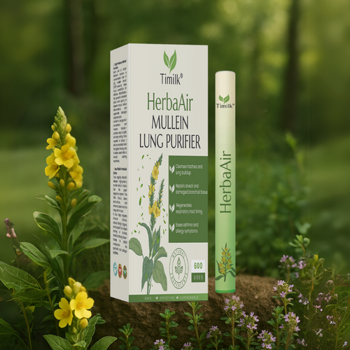 Timilk® HerbaAir Mullein Lung Purifier💨FDA-Approved Lung Support in 15 Minutes