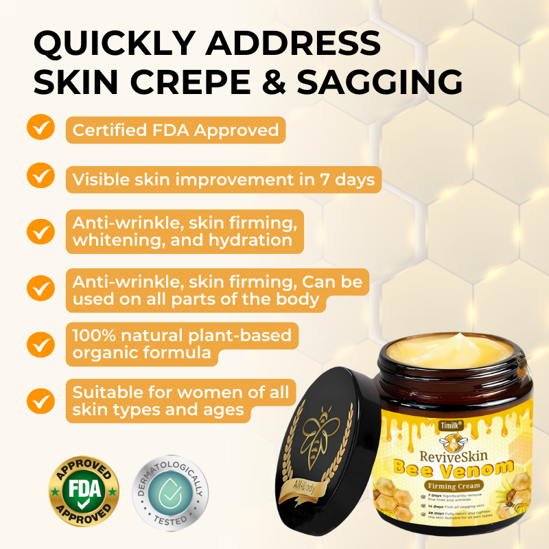Timilk® ReviveSkin Bee Venom Firming Cream✅Firm & Glow in Just 21 Days