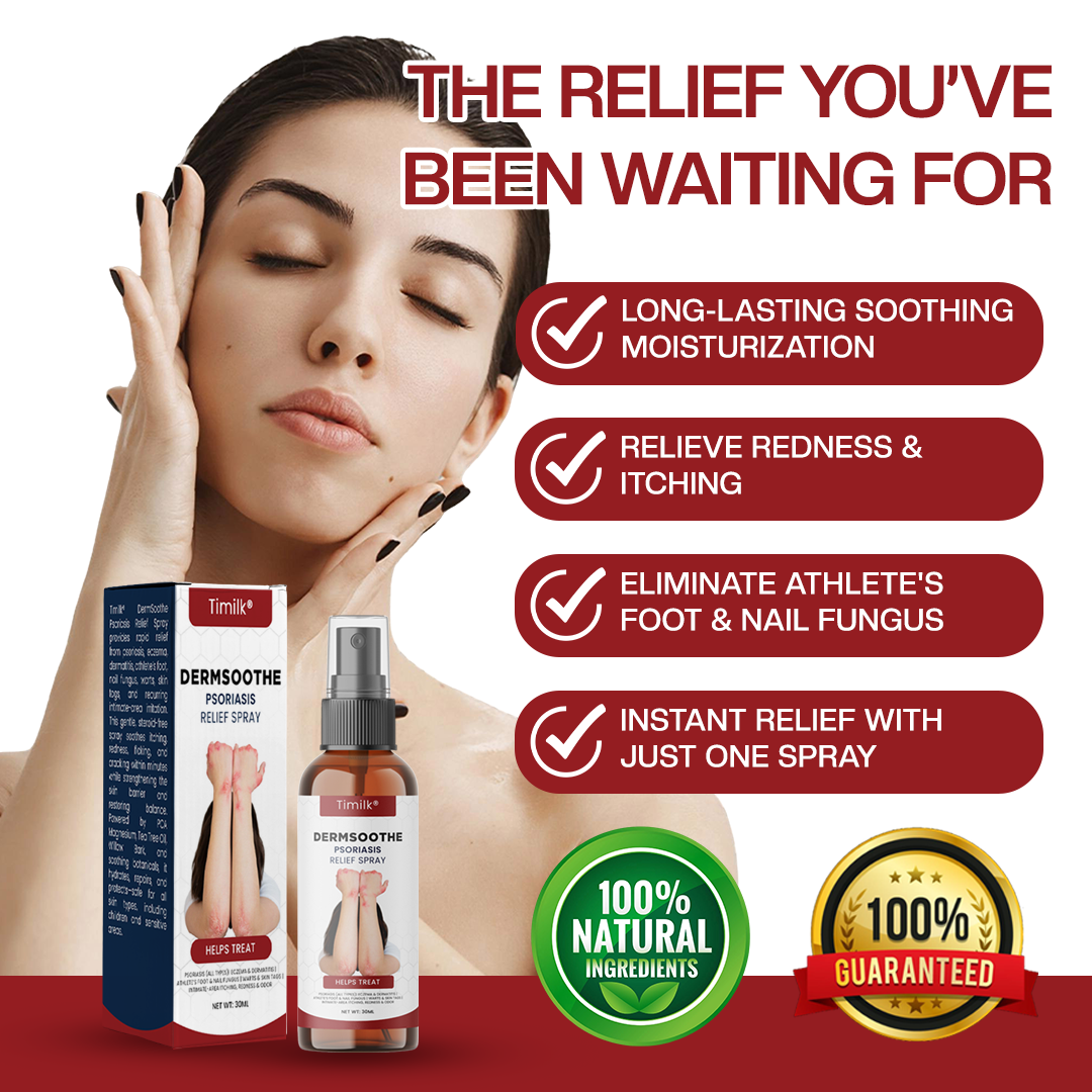 Timilk® DermSoothe Psoriasis Relief Spray —Clinically Tested, FDA-Recognized Formula