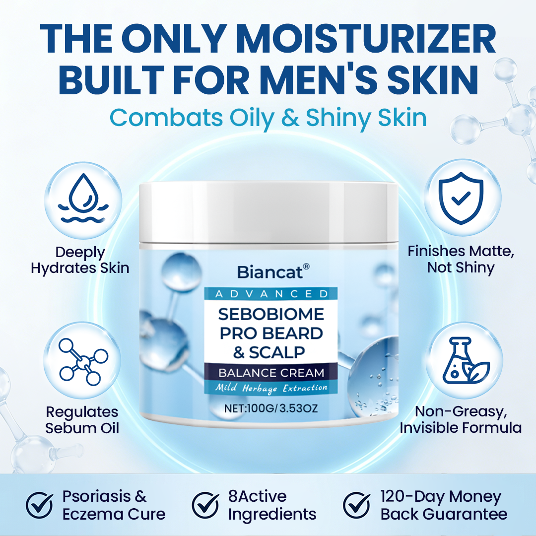 🔥 FLAKE-FREE SKIN IN 7 DAYS Biancat® SeboBiome Pro Beard & Scalp Cream