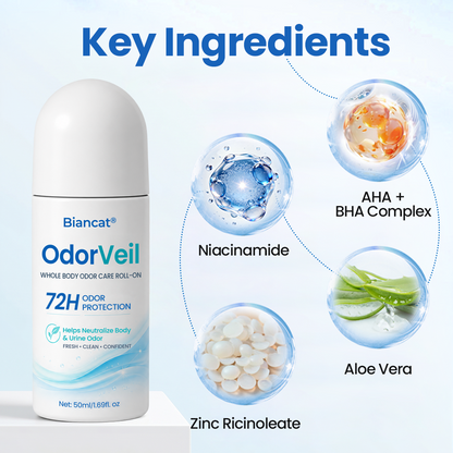 Biancat® OdorVeil Whole Body Odor Care Roll-On.
