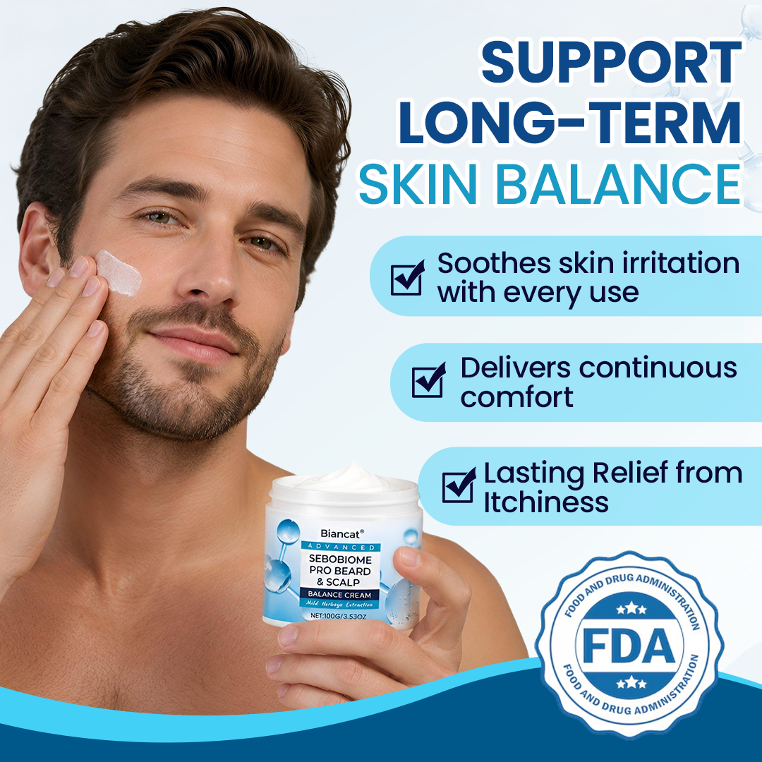 🔥 FLAKE-FREE SKIN IN 7 DAYS Biancat® SeboBiome Pro Beard & Scalp Cream