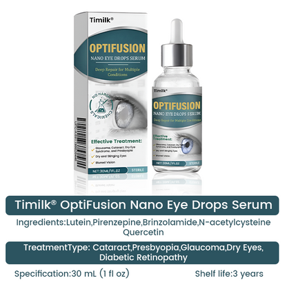 Timilk® OptiFusion Nano Eye Drops Serum —Nano Technology Restores Clear Vision,  No Glasses, No Surgery