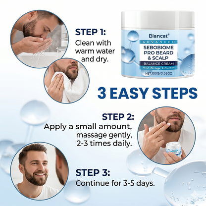 🔥 FLAKE-FREE SKIN IN 7 DAYS Biancat® SeboBiome Pro Beard & Scalp Cream