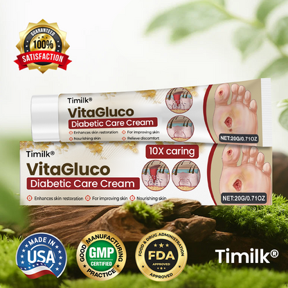 Timilk® VitaGluco Diabetic Care Cream — 48-Hour Visible Swelling Relief