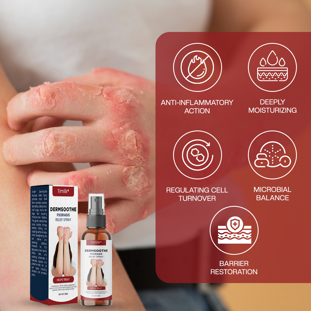 Timilk® DermSoothe Psoriasis Relief Spray —Clinically Tested, FDA-Recognized Formula