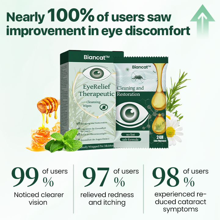 Biancat™ EyeRelief Therapeutic Cleansing Wipes -