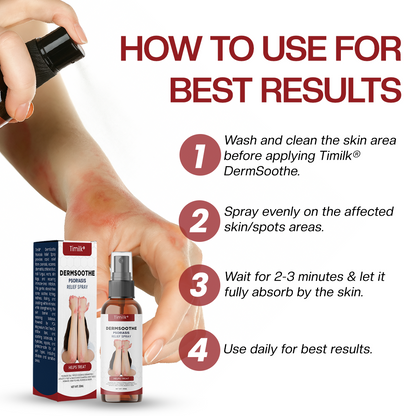 Timilk® DermSoothe Psoriasis Relief Spray —Clinically Tested, FDA-Recognized Formula