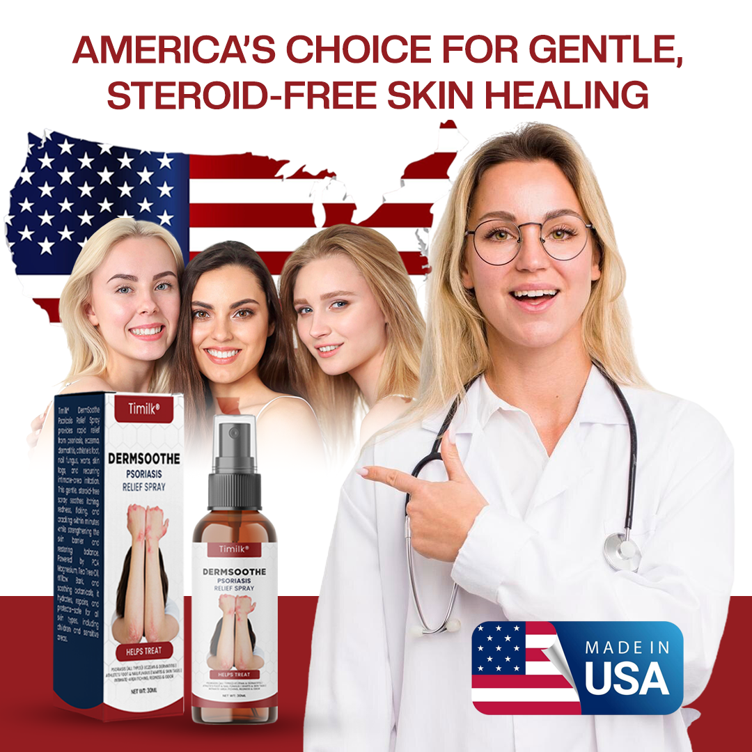Timilk® DermSoothe Psoriasis Relief Spray —Clinically Tested, FDA-Recognized Formula