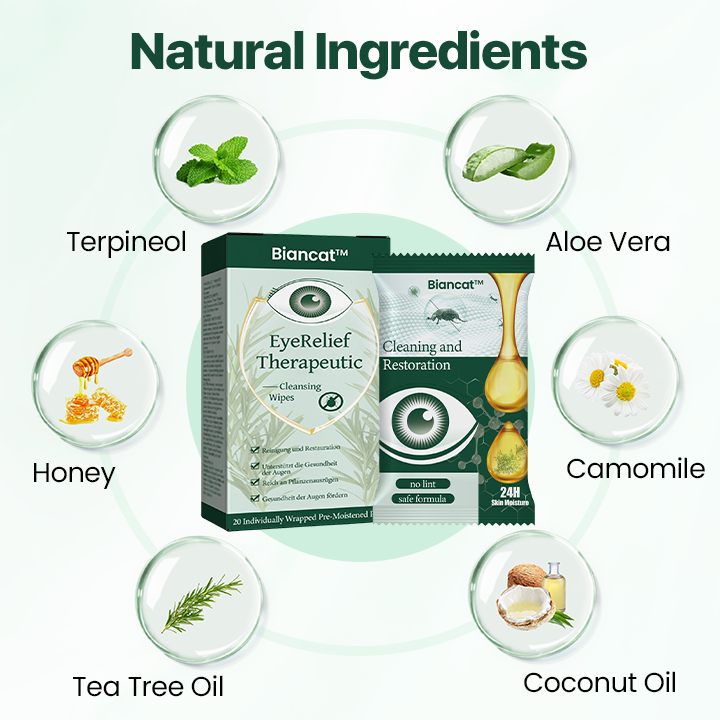 Biancat™ EyeRelief Therapeutic Cleansing Wipes -