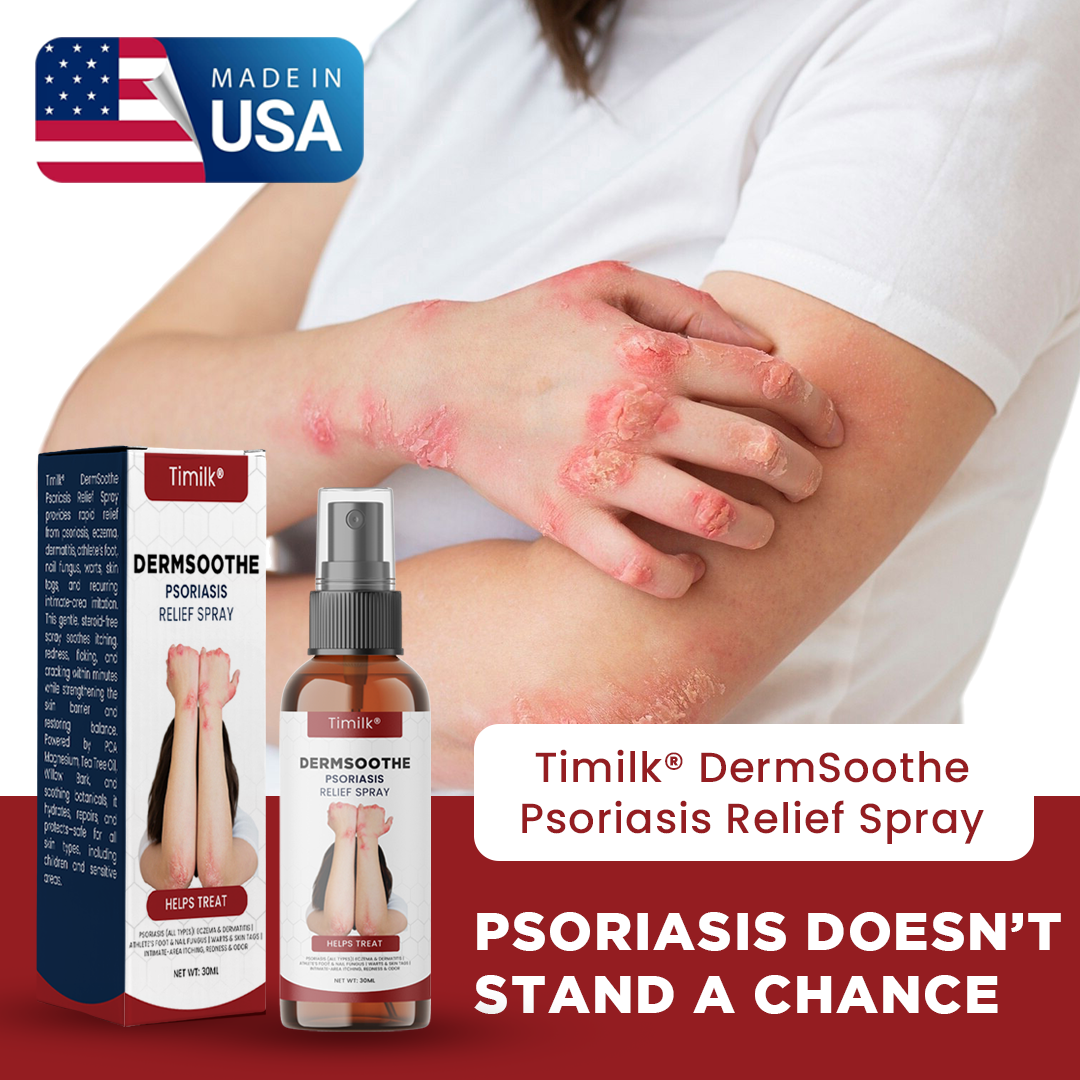 Timilk® DermSoothe Psoriasis Relief Spray —Clinically Tested, FDA-Recognized Formula