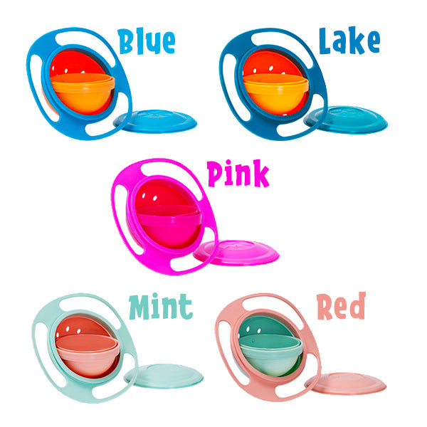 Spill Resistant 540° Rotations Baby Bowl